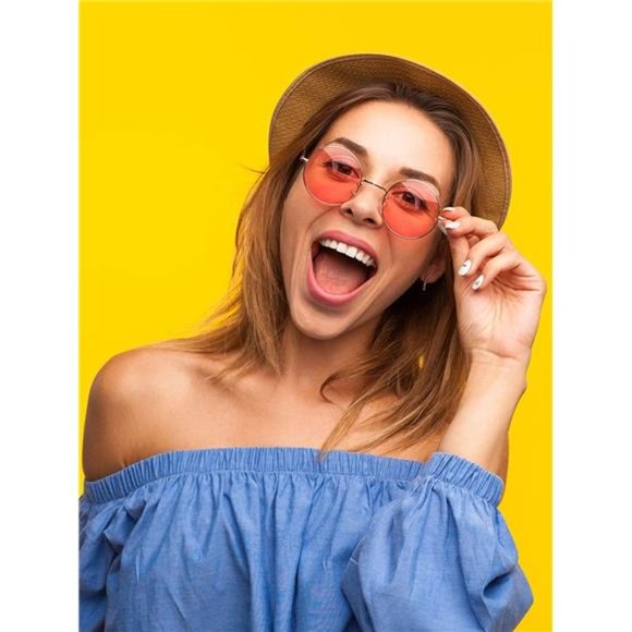 28 Pairs Round Hippie Sunglasses Colored Disco Glasses 70s Outfits Groovy Party main image 4